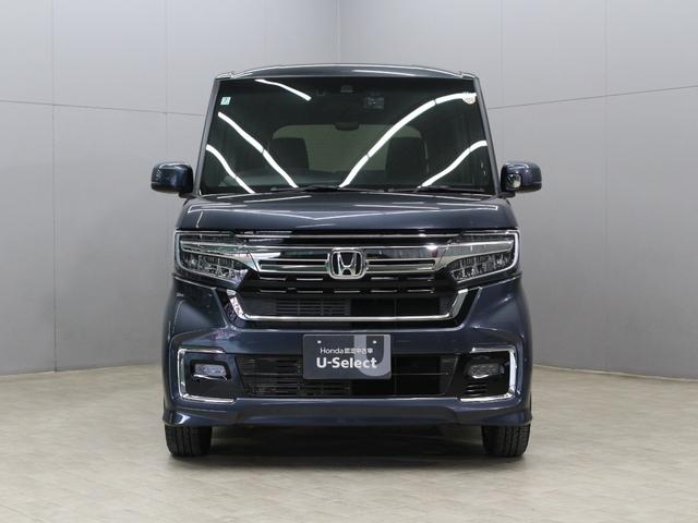 N-BOXカスタム L ワンオーナー 禁煙車 ワンセグTV Bluetooth リアカメラ ETC ステリモ クルコン シートヒーター 両側パワースライドドア 前後ソナーセンサー 電子パーキングブレーキ 大型ルーフコンソール(9枚目)