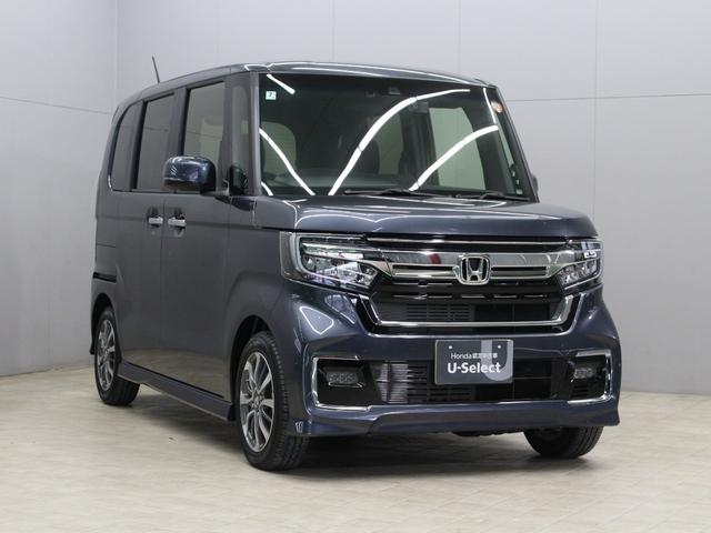 N-BOXカスタム L ワンオーナー 禁煙車 ワンセグTV Bluetooth リアカメラ ETC ステリモ クルコン シートヒーター 両側パワースライドドア 前後ソナーセンサー 電子パーキングブレーキ 大型ルーフコンソール(10枚目)