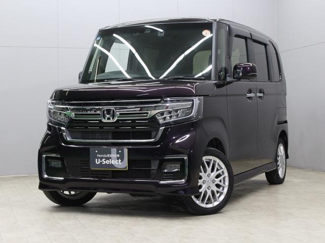 Ｎ－ＢＯＸカスタム Ｌターボ　ワンオーナー　禁煙車　４ＷＤ　ターボ　大型ルーフコンソール　電子パーキングブレーキ　シートヒーター　両側パワースライドドア　純正メモリーナビ　フルセグ　ＣＤ　ＤＶＤ　音楽録音　Ｂｌｕｅｔｏｏｔｈ（5枚目）