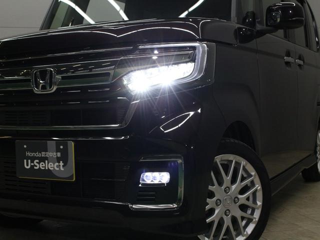 Ｎ－ＢＯＸカスタム Ｌターボ　ワンオーナー　禁煙車　４ＷＤ　ターボ　大型ルーフコンソール　電子パーキングブレーキ　シートヒーター　両側パワースライドドア　純正メモリーナビ　フルセグ　ＣＤ　ＤＶＤ　音楽録音　Ｂｌｕｅｔｏｏｔｈ（6枚目）
