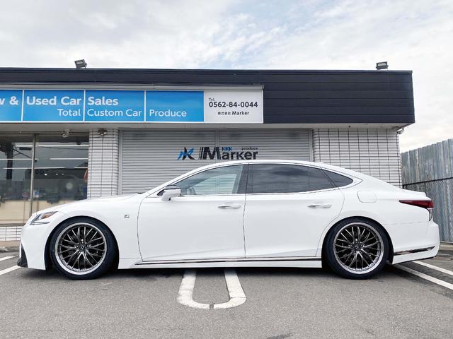 ＬＳ ＬＳ５００　Ｆスポーツ　新品２１ｉｎｃｈアルミ面一　新品サスコン　３眼ＬＥＤヘッド　黒革ＰＷシート　パドル　クルコン　ＨＵＤ　ＢＳＭ　フルセグＴＶ　Ｂｌｕｅｔｏｏｔｈ　レーダー　純正ドラレコ　ＰＷバック　全方位カメラ　ＥＴＣ（51枚目）