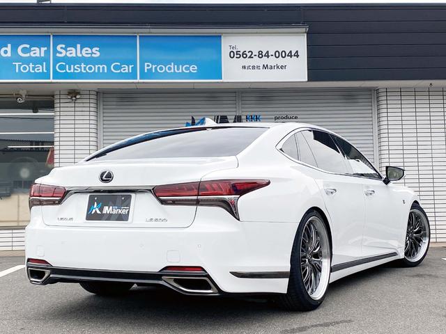 ＬＳ ＬＳ５００　Ｆスポーツ　新品２１ｉｎｃｈアルミ面一　新品サスコン　３眼ＬＥＤヘッド　黒革ＰＷシート　パドル　クルコン　ＨＵＤ　ＢＳＭ　フルセグＴＶ　Ｂｌｕｅｔｏｏｔｈ　レーダー　純正ドラレコ　ＰＷバック　全方位カメラ　ＥＴＣ（64枚目）