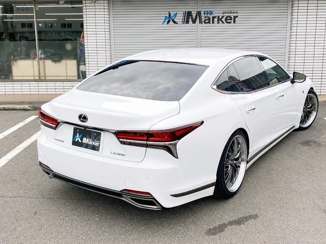 ＬＳ ＬＳ５００　Ｆスポーツ　新品２１ｉｎｃｈアルミ面一　新品サスコン　３眼ＬＥＤヘッド　黒革ＰＷシート　パドル　クルコン　ＨＵＤ　ＢＳＭ　フルセグＴＶ　Ｂｌｕｅｔｏｏｔｈ　レーダー　純正ドラレコ　ＰＷバック　全方位カメラ　ＥＴＣ（65枚目）