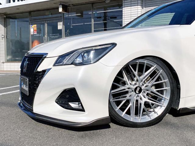 クラウン アスリートS-T SILKBLAZE現車デモカー 雑誌掲載車両 フルエアロF SD R ウイング RSR車高調Besti FAVORE20アルミ パドル クルコン フルセグTV Bluetooth Bカメラ ETC(15枚目)