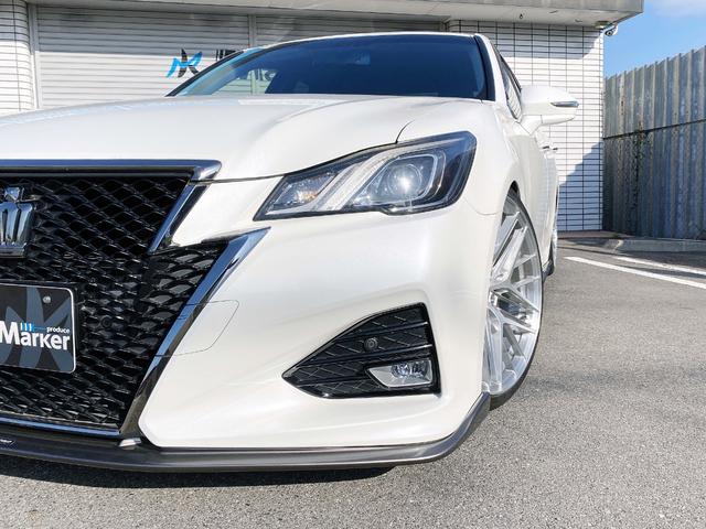 クラウン アスリートS-T SILKBLAZE現車デモカー 雑誌掲載車両 フルエアロF SD R ウイング RSR車高調Besti FAVORE20アルミ パドル クルコン フルセグTV Bluetooth Bカメラ ETC(16枚目)
