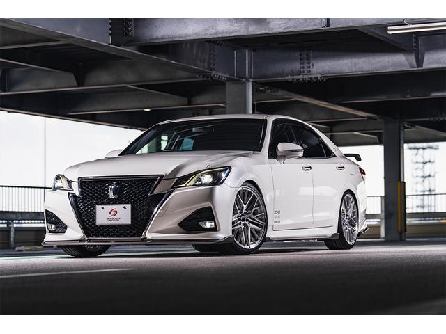 クラウン アスリートS-T SILKBLAZE現車デモカー 雑誌掲載車両 フルエアロF SD R ウイング RSR車高調Besti FAVORE20アルミ パドル クルコン フルセグTV Bluetooth Bカメラ ETC(18枚目)