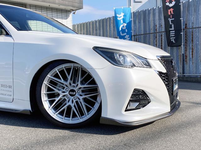 クラウン アスリートS-T SILKBLAZE現車デモカー 雑誌掲載車両 フルエアロF SD R ウイング RSR車高調Besti FAVORE20アルミ パドル クルコン フルセグTV Bluetooth Bカメラ ETC(34枚目)