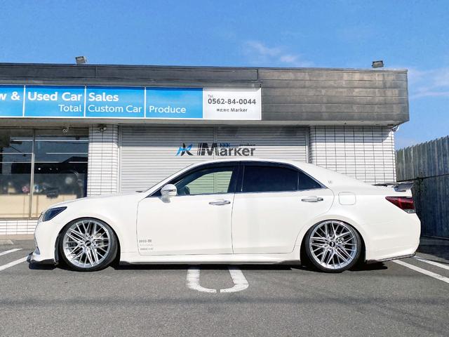 クラウン アスリートS-T SILKBLAZE現車デモカー 雑誌掲載車両 フルエアロF SD R ウイング RSR車高調Besti FAVORE20アルミ パドル クルコン フルセグTV Bluetooth Bカメラ ETC(52枚目)