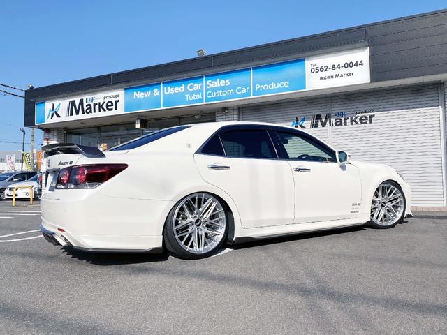 クラウン アスリートS-T SILKBLAZE現車デモカー 雑誌掲載車両 フルエアロF SD R ウイング RSR車高調Besti FAVORE20アルミ パドル クルコン フルセグTV Bluetooth Bカメラ ETC(61枚目)