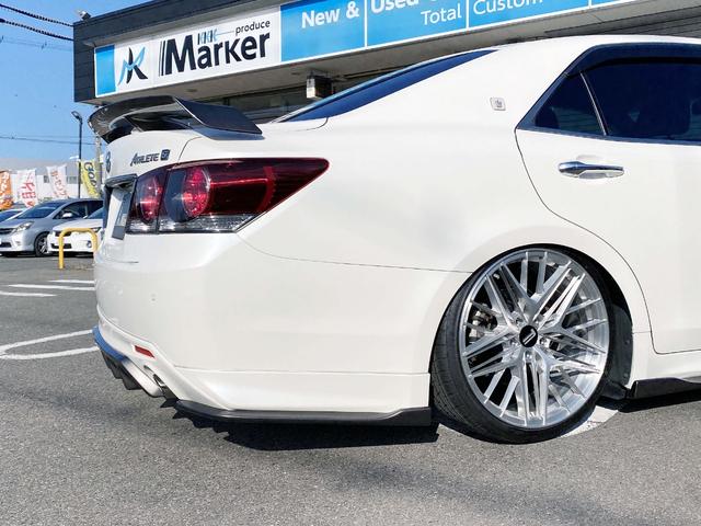 クラウン アスリートS-T SILKBLAZE現車デモカー 雑誌掲載車両 フルエアロF SD R ウイング RSR車高調Besti FAVORE20アルミ パドル クルコン フルセグTV Bluetooth Bカメラ ETC(62枚目)