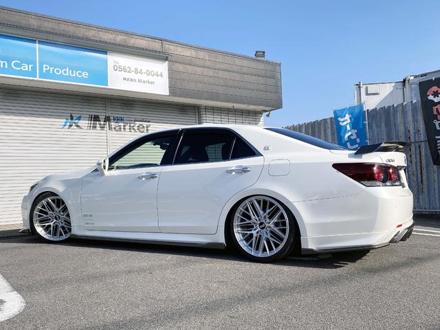 クラウン アスリートS-T SILKBLAZE現車デモカー 雑誌掲載車両 フルエアロF SD R ウイング RSR車高調Besti FAVORE20アルミ パドル クルコン フルセグTV Bluetooth Bカメラ ETC(69枚目)
