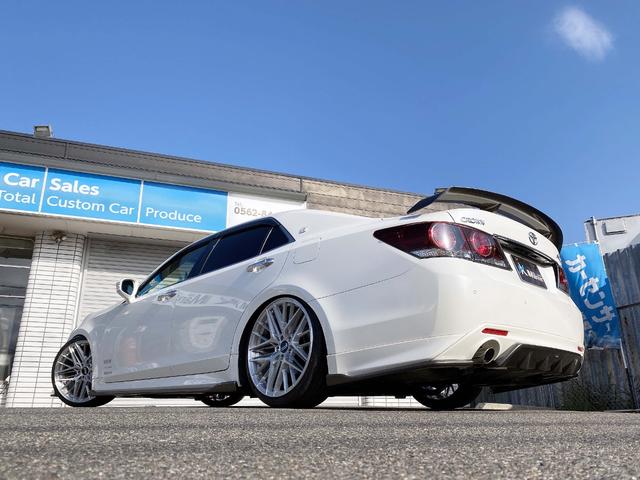 クラウン アスリートS-T SILKBLAZE現車デモカー 雑誌掲載車両 フルエアロF SD R ウイング RSR車高調Besti FAVORE20アルミ パドル クルコン フルセグTV Bluetooth Bカメラ ETC(71枚目)