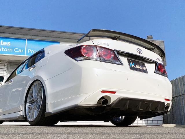 クラウン アスリートS-T SILKBLAZE現車デモカー 雑誌掲載車両 フルエアロF SD R ウイング RSR車高調Besti FAVORE20アルミ パドル クルコン フルセグTV Bluetooth Bカメラ ETC(72枚目)