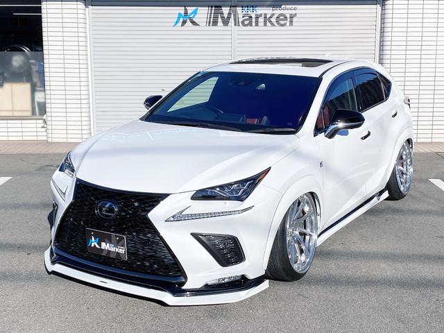 ＮＸ ＮＸ３００　Ｆスポーツ　公認車　禁煙車　ＡＲＴＩＳＡＮフルエアロ　ＯＶフェンダー　ＷＯＲＫグノーシス２１ＡＷ　ＡｉｒＦｏｒｃｅエアサス　Ｔ－ＤＥＭＡＮＤアーム　Ｆガラスオーロラ　ＳＲ　３眼ＬＥＤヘッド　赤黒本革ＰＷシート（12枚目）