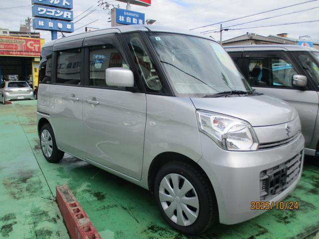 スペーシア Ｘ　カーナビ・プッシュスタート・フロアマット・ドアバイザー・オートエアコン・片側パワースライドドア・新品タイヤ付き（3枚目）