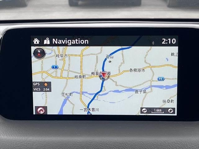 CX-5 XD エクスクルーシブモード 純正SDナビ 本革シート 全方位カメラ レーダークルーズコントロール シートエアコン クリアランスソナー フルセグ LEDヘッドライト 禁煙車 ETC パワーシート 純正19インチAW 電動リアゲート(4枚目)