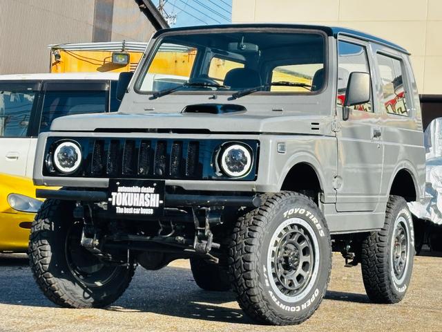 ジムニー ＨＣ　ＪＢ６４全塗装／増しリーフリフトアップ／ＬＥＤヘッドライト／ＬＥＤテールランプ／縞板ドアトリム／タイミングベルト交換済／圧縮測定済／オープンカントリーＭＴ／ＷＯＲＫ１６インチ／ディープコーンハンドル（6枚目）