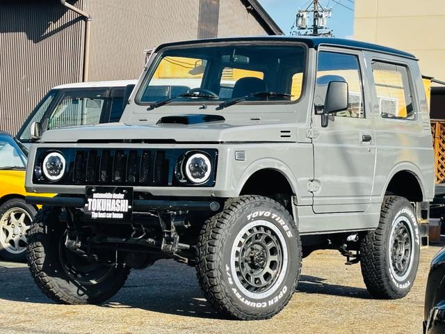 ジムニー ＨＣ　ＪＢ６４全塗装／増しリーフリフトアップ／ＬＥＤヘッドライト／ＬＥＤテールランプ／縞板ドアトリム／タイミングベルト交換済／圧縮測定済／オープンカントリーＭＴ／ＷＯＲＫ１６インチ／ディープコーンハンドル（7枚目）