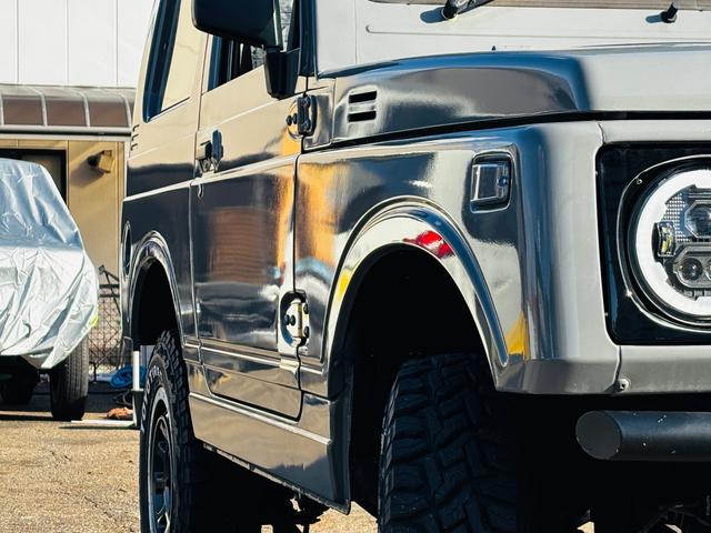 ジムニー ＨＣ　ＪＢ６４全塗装／増しリーフリフトアップ／ＬＥＤヘッドライト／ＬＥＤテールランプ／縞板ドアトリム／タイミングベルト交換済／圧縮測定済／オープンカントリーＭＴ／ＷＯＲＫ１６インチ／ディープコーンハンドル（20枚目）