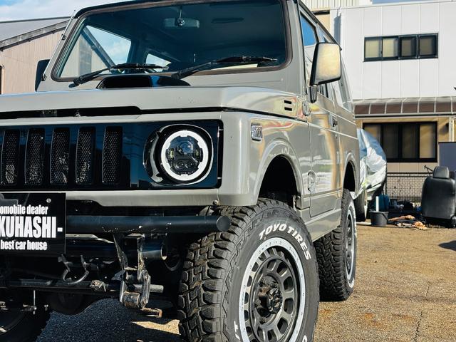 ジムニー ＨＣ　ＪＢ６４全塗装／増しリーフリフトアップ／ＬＥＤヘッドライト／ＬＥＤテールランプ／縞板ドアトリム／タイミングベルト交換済／圧縮測定済／オープンカントリーＭＴ／ＷＯＲＫ１６インチ／ディープコーンハンドル（22枚目）