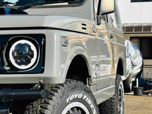 ジムニー ＨＣ　ＪＢ６４全塗装／増しリーフリフトアップ／ＬＥＤヘッドライト／ＬＥＤテールランプ／縞板ドアトリム／タイミングベルト交換済／圧縮測定済／オープンカントリーＭＴ／ＷＯＲＫ１６インチ／ディープコーンハンドル（23枚目）