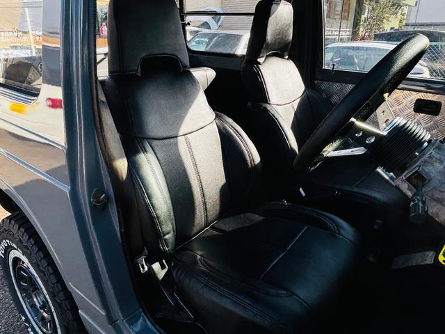 ジムニー ＨＣ　ＪＢ６４全塗装／増しリーフリフトアップ／ＬＥＤヘッドライト／ＬＥＤテールランプ／縞板ドアトリム／タイミングベルト交換済／圧縮測定済／オープンカントリーＭＴ／ＷＯＲＫ１６インチ／ディープコーンハンドル（43枚目）