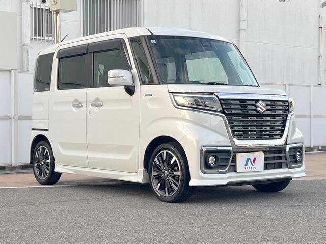 スペーシアカスタム ハイブリッドXSターボ 両側電動ドア 純正SDナビ バックカメラ 衝突被害軽減システム レーダークルーズ ハーフレザーシート シートヒーター コーナーセンサー スマートキー LEDヘッド ビルトインETC オートハイビーム(16枚目)