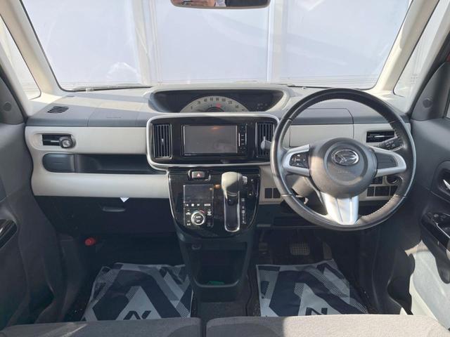 ムーヴキャンバス Ｘメイクアップ　ＳＡＩＩ　禁煙車　ＳＤナビ　バックカメラ　スマートアシスト　両側電動スライドドア　キーフリーシステム　純正１４インチスチールホイール　オートエアコン　アイドリングストップ　ヘッドライトリベライザー（2枚目）