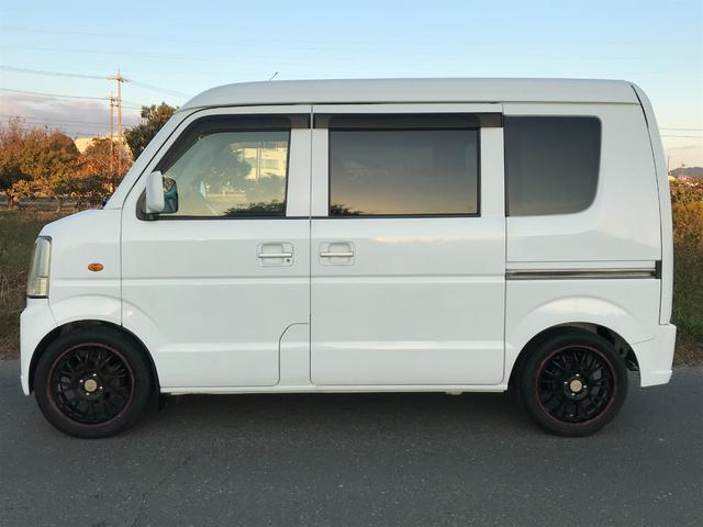 スクラム PA ハイルーフ 5速ミッション コンビハンドル ローダウン 社外15インチAW レザー調シートカバー 社外メモリーナビ 地デジTV DVD 最大積載量350kg タイミングチェーン(13枚目)