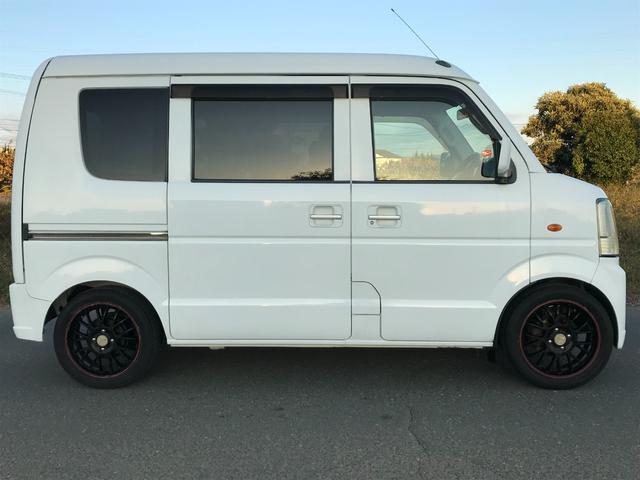 スクラム PA ハイルーフ 5速ミッション コンビハンドル ローダウン 社外15インチAW レザー調シートカバー 社外メモリーナビ 地デジTV DVD 最大積載量350kg タイミングチェーン(17枚目)