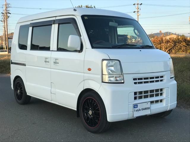 スクラム PA ハイルーフ 5速ミッション コンビハンドル ローダウン 社外15インチAW レザー調シートカバー 社外メモリーナビ 地デジTV DVD 最大積載量350kg タイミングチェーン(18枚目)