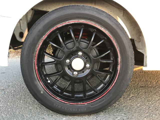 スクラム PA ハイルーフ 5速ミッション コンビハンドル ローダウン 社外15インチAW レザー調シートカバー 社外メモリーナビ 地デジTV DVD 最大積載量350kg タイミングチェーン(33枚目)