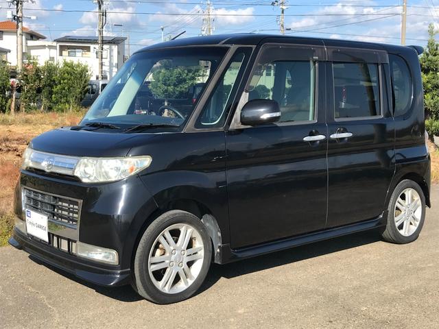 タント カスタムVセレクションターボ スマートキー パワースライド ピラーレス HID 社外ナビ DVD ドアミラーウィンカー オートエアコン タイミングチェーン(10枚目)