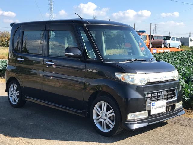 タント カスタムVセレクションターボ スマートキー パワースライド ピラーレス HID 社外ナビ DVD ドアミラーウィンカー オートエアコン タイミングチェーン(16枚目)