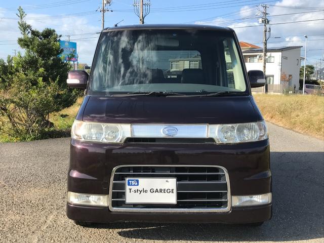 タント カスタムVS スマートキー HID 社外14インチAW 純正ナビ DVD ETC レザー調シートカバー ナノイー ドアミラーウィンカー オートエアコン(2枚目)