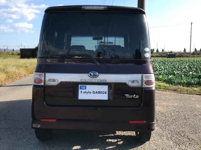 タント カスタムVS スマートキー HID 社外14インチAW 純正ナビ DVD ETC レザー調シートカバー ナノイー ドアミラーウィンカー オートエアコン(12枚目)