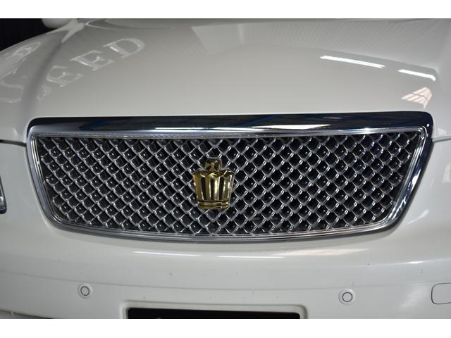 アスリートGパッケージ 黒革シート 車高調 社外19インチメッキホイール ワンオフマフラー メッキグリル メッキピラー フルエアロ トランクスポイラー ゴールドエンブレム シートヒーター 地デジ ETC スモーク施工済(4枚目)