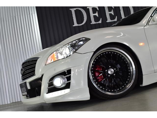 フーガ 250GT タイプP フルエアロ 新品フルタップ式車高調 SSR20インチ 黒革シート HDDナビ DVD再生 地デジ ELスカッフプレート LEDフォグ インフィニティエンブレム 新品タイヤ 2カラーLEDフォグ(14枚目)