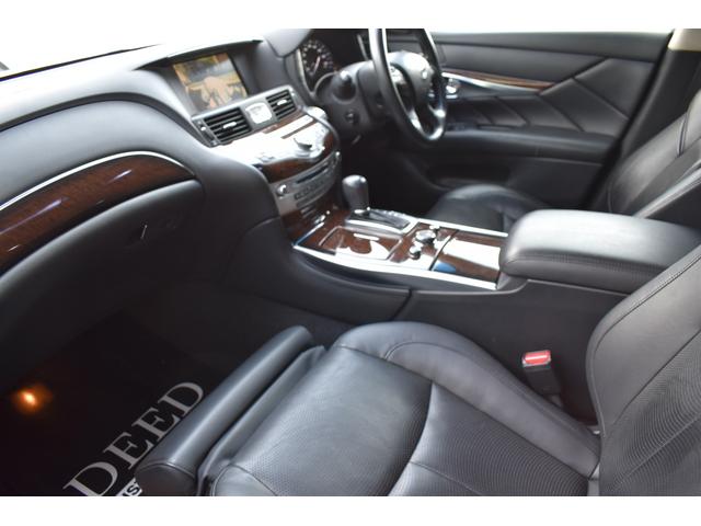 フーガ 250GT タイプP フルエアロ 新品フルタップ式車高調 SSR20インチ 黒革シート HDDナビ DVD再生 地デジ ELスカッフプレート LEDフォグ インフィニティエンブレム 新品タイヤ 2カラーLEDフォグ(47枚目)