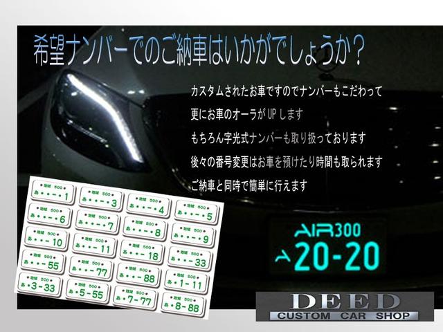 ｅＲ仕様　黒革エアーシート　サンルーフ　純正マルチ　フルエアロ　フルタップ式車高調　新品社外２０インチ　新品タイヤ　カラーキャリパー　ＬＥＤフォグ　メッキピラー　リアガラス５面スモーク施工済　ＥＴＣ　コンビハン(76枚目)