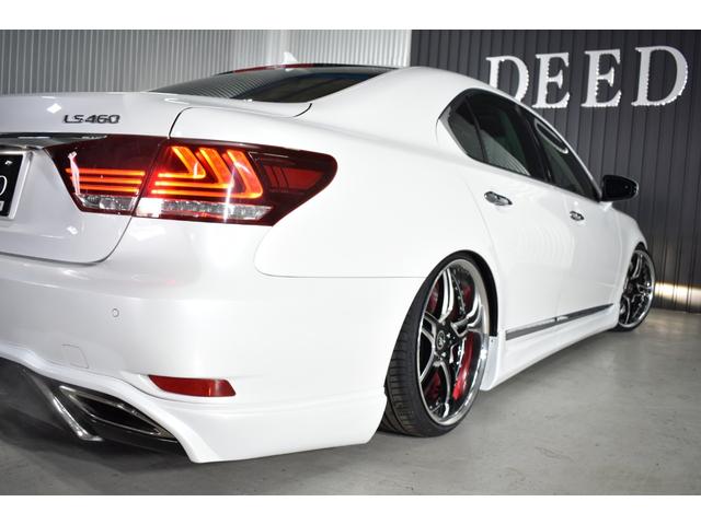 ＬＳ ＬＳ４６０　バージョンＣ　後期型　黒革エアーシート　サンルーフ　フルエアロ　ＷＯＲＫデュランダル２０ＡＷ　新品タイヤ　ＬＥＤフォグ　エアサスコントローラー　地デジ　ＤＶＤ再生　ＢＳＭ　イージークローザードア　クリアランスソナー（30枚目）