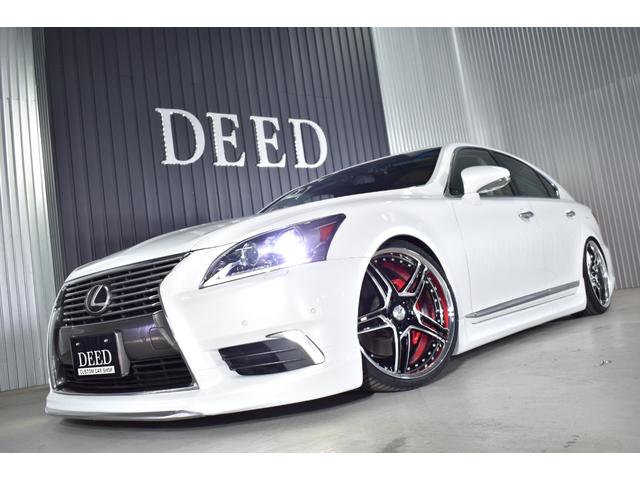 ＬＳ ＬＳ４６０　バージョンＣ　後期型　黒革エアーシート　サンルーフ　フルエアロ　ＷＯＲＫデュランダル２０ＡＷ　新品タイヤ　ＬＥＤフォグ　エアサスコントローラー　地デジ　ＤＶＤ再生　ＢＳＭ　イージークローザードア　クリアランスソナー（59枚目）