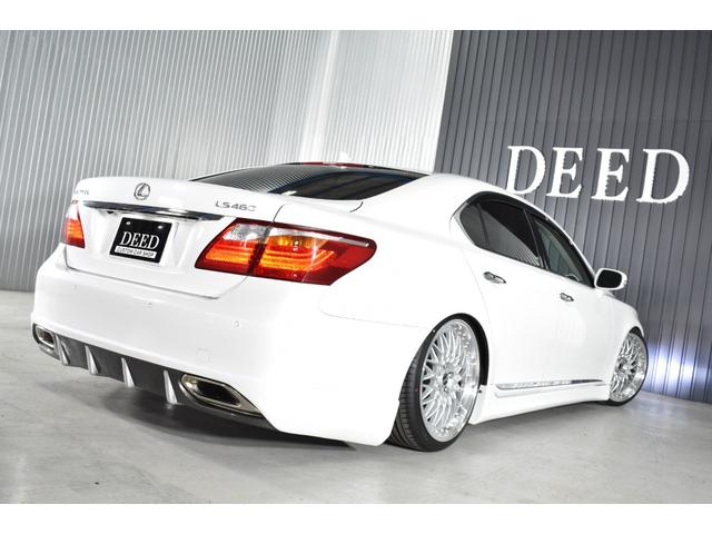 ＬＳ ＬＳ４６０　バージョンＣ　Ｉパッケージ　中期型　黒革エアーシート　サンルーフ　フルエアロ　エアサスコントローラー　新品シュタイナー２０ｉｎ　新品タイヤ　ＬＥＤフォグ　ウィンカーミラー　ＨＤＤ　ドラレコ　地デジ　ＤＶＤ再生　Ｂｌｕｅｔｏｏｔｈ（39枚目）