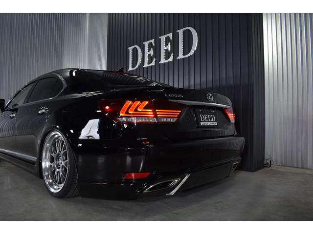 ＬＳ ＬＳ４６０　バージョンＣ　Ｉパッケージ　後期型　黒革エアーシート　フルエアロ　エアサスコントローラー付　社外２１インチ　クリアランスソナー　ＢＳＭ　純正マルチ　地デジ　ＤＶＤ再生　Ｂｌｕｅｔｏｏｔｈ接続　イージークローザー　ドラレコ（7枚目）