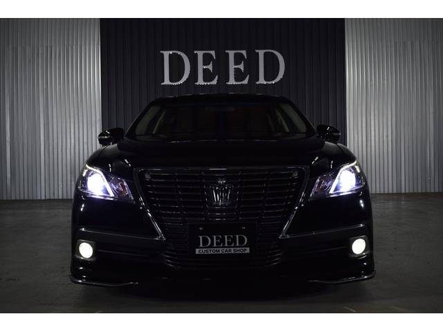 クラウン ロイヤルサルーン　フルエアロ　新品フルタップ式車高調　ＷＯＲＫデュランダル２０インチ　トランクスポイラー　ウィンカーミラー　ＬＥＤフォグ　純正マルチ　ＤＶＤ再生　地デジ　Ｂｌｕｅｔｏｏｔｈ接続　ミュージックサーバー（25枚目）