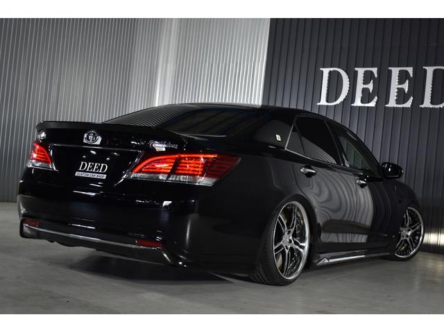 クラウン ロイヤルサルーン　フルエアロ　新品フルタップ式車高調　ＷＯＲＫデュランダル２０インチ　トランクスポイラー　ウィンカーミラー　ＬＥＤフォグ　純正マルチ　ＤＶＤ再生　地デジ　Ｂｌｕｅｔｏｏｔｈ接続　ミュージックサーバー（39枚目）