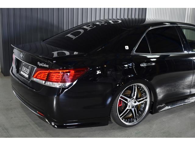 クラウン ロイヤルサルーン　フルエアロ　新品フルタップ式車高調　ＷＯＲＫデュランダル２０インチ　トランクスポイラー　ウィンカーミラー　ＬＥＤフォグ　純正マルチ　ＤＶＤ再生　地デジ　Ｂｌｕｅｔｏｏｔｈ接続　ミュージックサーバー（52枚目）
