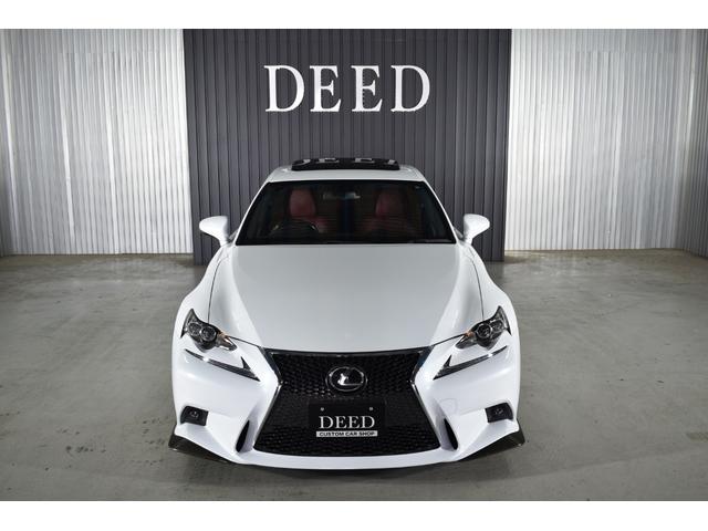 IS IS200t Fスポーツ 2000ccターボ 1オーナー車 禁煙車 赤革エアーシート サンルーフ 純正マルチ 新品フルタップ式車高調 エンケイ19インチ トランクスポイラー エアロ DVD再生 地デジ Bluetooth接続(25枚目)