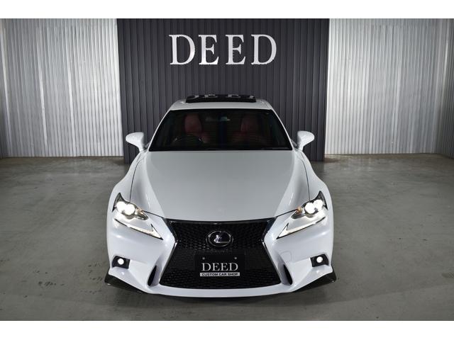 IS IS200t Fスポーツ 2000ccターボ 1オーナー車 禁煙車 赤革エアーシート サンルーフ 純正マルチ 新品フルタップ式車高調 エンケイ19インチ トランクスポイラー エアロ DVD再生 地デジ Bluetooth接続(27枚目)