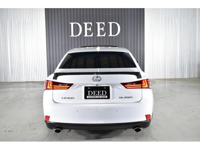 IS IS200t Fスポーツ 2000ccターボ 1オーナー車 禁煙車 赤革エアーシート サンルーフ 純正マルチ 新品フルタップ式車高調 エンケイ19インチ トランクスポイラー エアロ DVD再生 地デジ Bluetooth接続(30枚目)